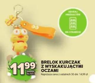 Brelok kurczak z wyskakującymi oczami