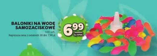Baloniki na wodę samozaciskowe