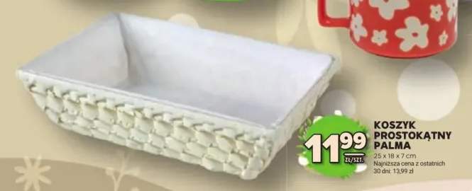 Koszyk prostokątny Palma 37x25cm