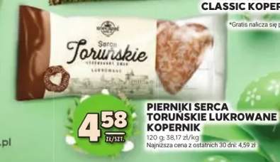 Pierniki serca toruńskie lukrowane