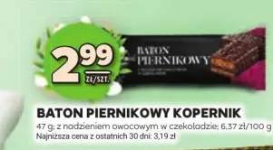 Baton piernikowy z nadzieniem owocowym w czekoladzie