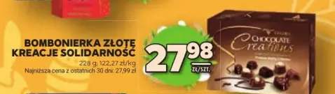 Bombonierka złote kreacje solidarność