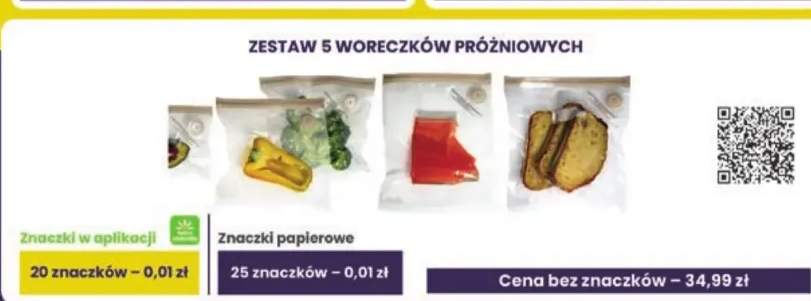 Zestaw 5 woreczków próżniowych