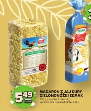 Makaron z jaj kury zielononóżki
