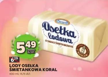 Lody osełka śmietankowa