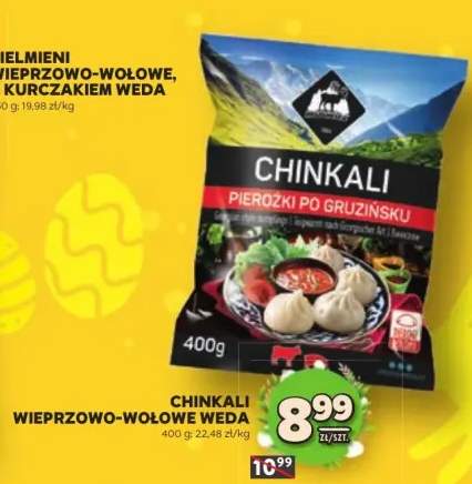 Chinkali pierożki po gruzińsku wieprzowo-wołowe Weda