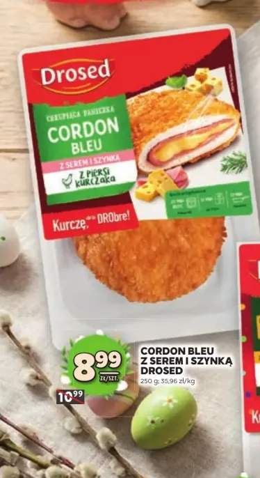 Cordon bleu z serem i szynką