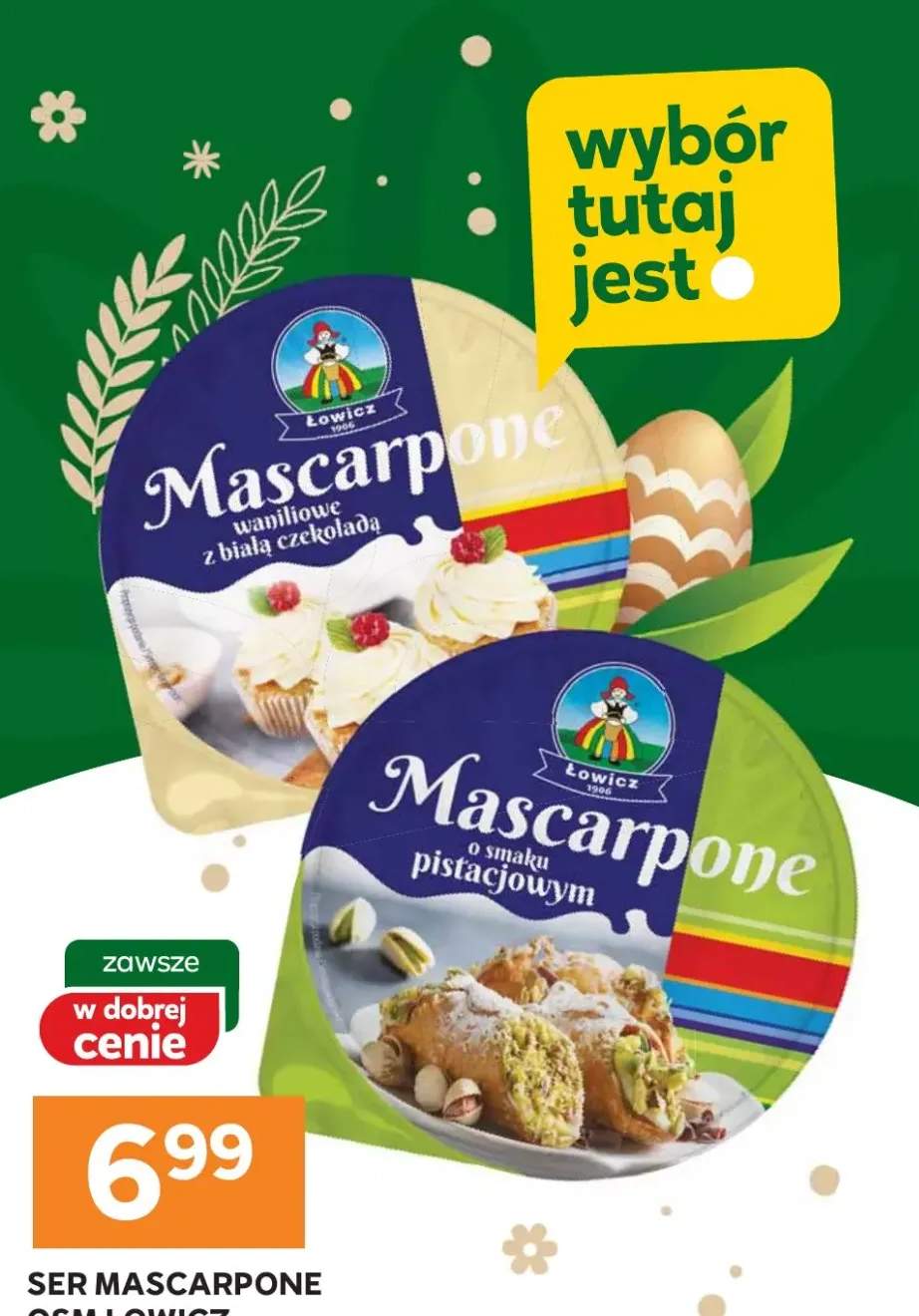 Ser mascarpone waniliowe z białą czekoladą