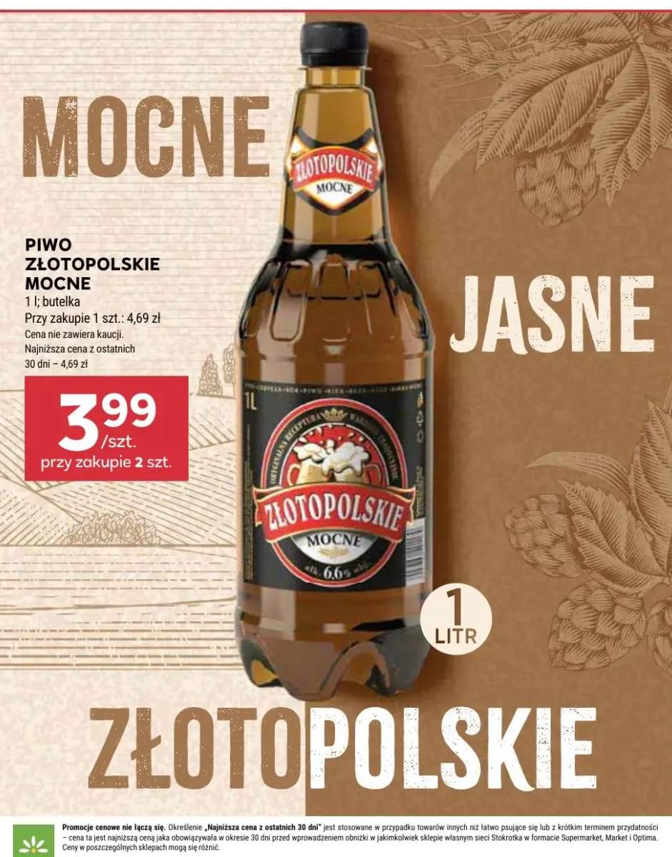 Piwo Złotopolskie Mocne Jasne