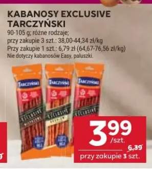 Kabanosy exclusive tarczyński różne rodzaje
