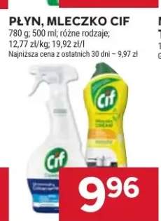 Płyn, mleczko Cif