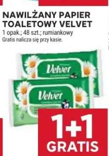 Nawilżany papier toaletowy Velvet