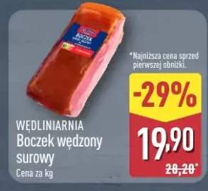 Boczek wędzony surowy