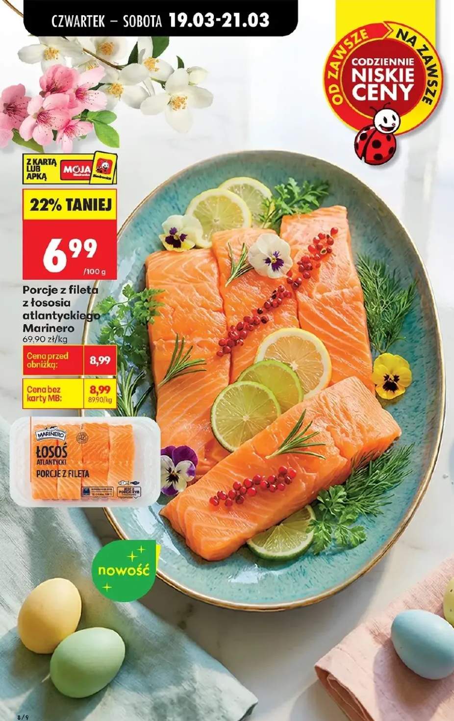 Porcje z fileta z łososia atlantyckiego