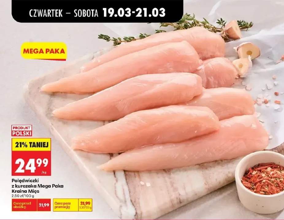 Polędwiczki z kurczaka Mega Paka Kraina Mięs