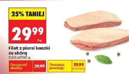 Filet z piersi kaczki ze skórą