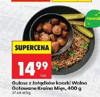 Gulasz z żołądków kaczki Wolno Gotowane Kraina Mięs