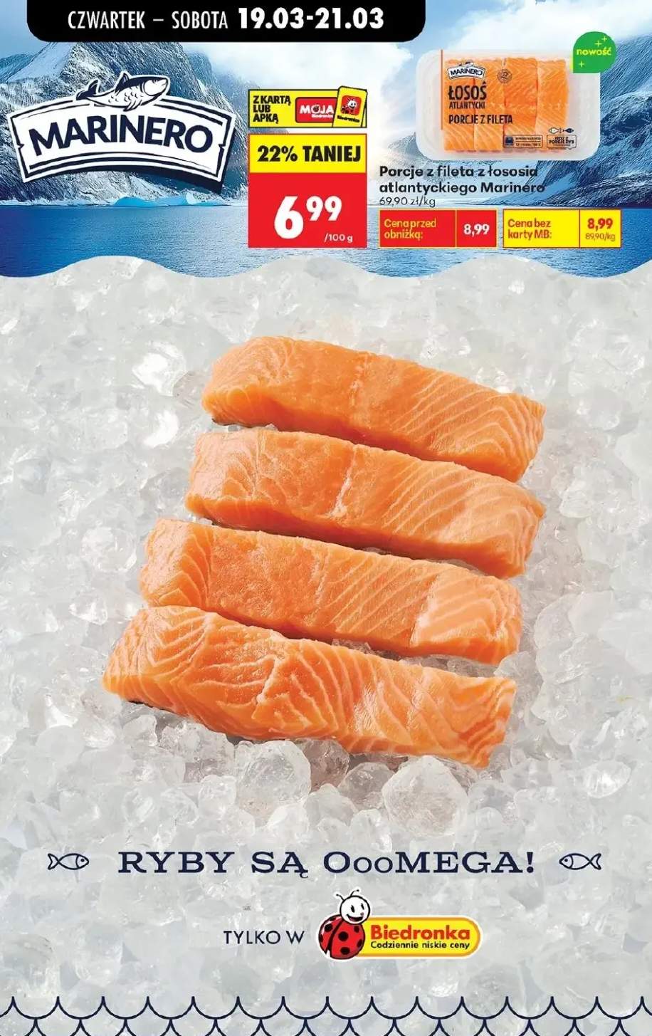 Porcje z fileta z łososia atlantyckiego