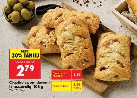 Ciastko z pomidorami i mozzarellą