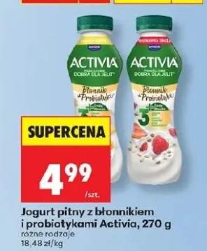 Jogurt pitny z błonnikiem i probiotykami