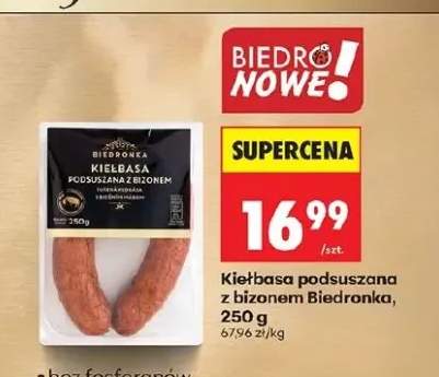 Kiełbasa podsuszana z bizonem