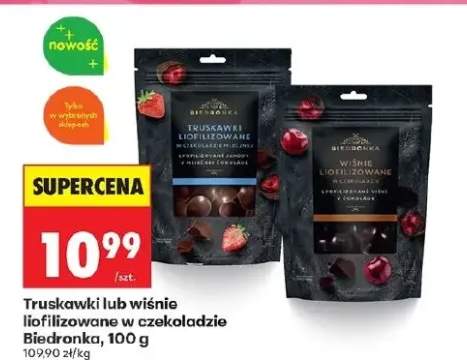 Truskawki liofilizowane w czekoladzie mlecznej