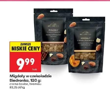 Migdały w czekoladzie creme brulee