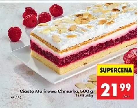 Ciasto malinowa chmurka