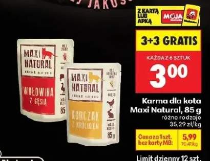 Karma dla kota wołowina z gęsią różne rodzaje