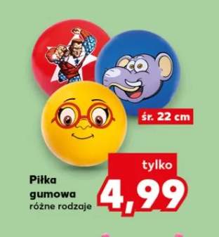 Piłka gumowa różne rodzaje