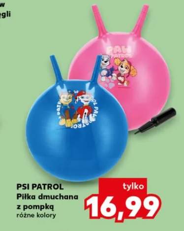 Psi Patrol Piłka dmuchana z pompką różne kolory