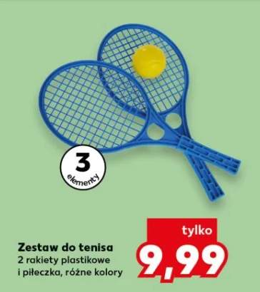 Zestaw do tenisa 2 rakiety plastikowe i piłeczka, różne kolory