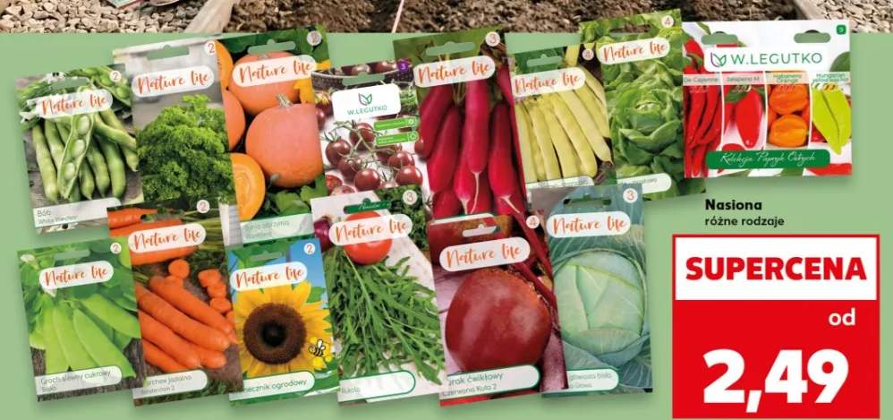 Nasiona różne rodzaje