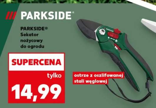 Sekator nożycowy do ogrodu ostrze z oszlifowanej stali węglowej