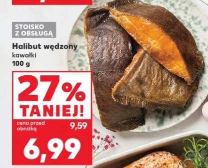 Halibut wędzony kawałki