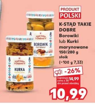 Borowiki lub Kurki marynowane