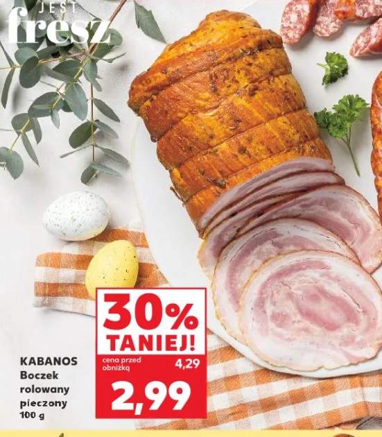 Boczek rolowany pieczony