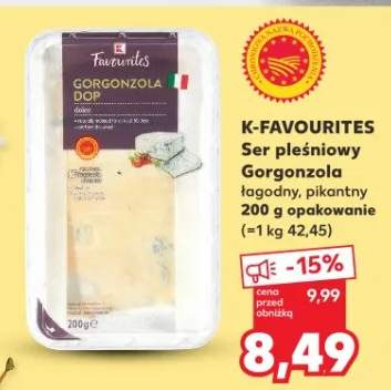 Ser pleśniowy Gorgonzola łagodny, pikantny