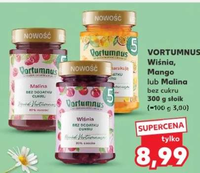 Wiśnia, Mango lub Malina bez cukru