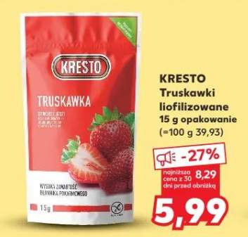 Truskawki liofilizowane