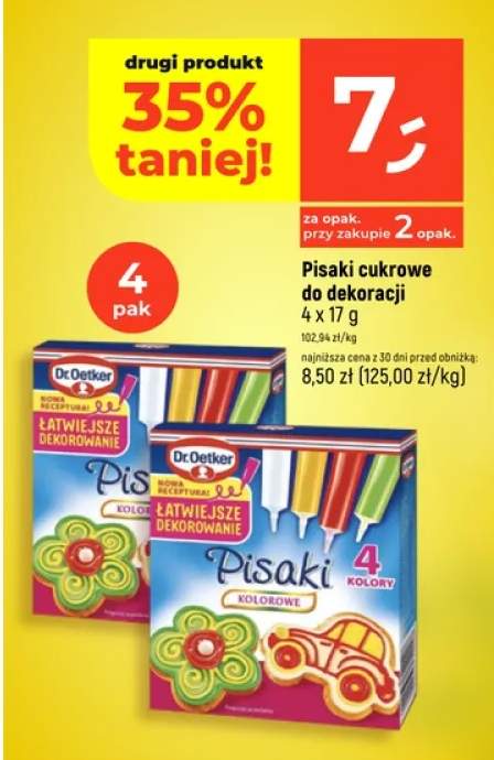 Pisaki cukrowe do dekoracji