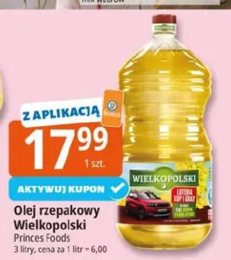 Olej rzepakowy Wielkopolski Princes Foods