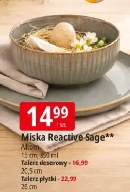Miska Reactive Sage 15 cm, ø50 ml