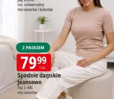 Spodnie damskie jeansowe roz. L-4XL mix wzorów
