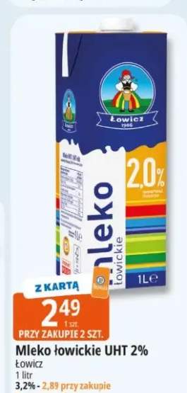 Mleko łowickie UHT 2%