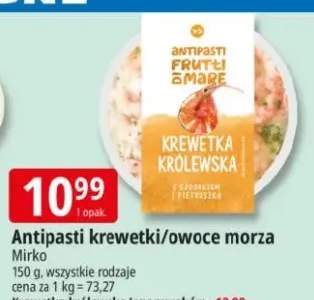 Antipasti krewetki/owoce morza