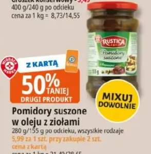 Pomidory suszone w oleju z ziołami