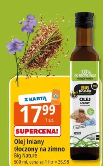 Olej lniany tłoczony na zimno