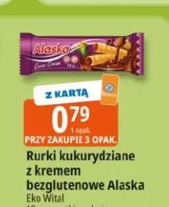 Rurki kukurydziane z kremem bezglutenowe Alaska