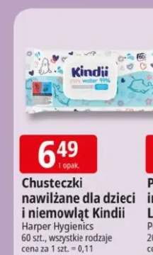 Chusteczki nawilżane dla dzieci i niemowląt Kindii